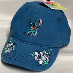 DISNEY LILO & STITCH EMBROIDERED TODDLER FLORAL DAD HAT!